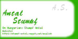 antal stumpf business card